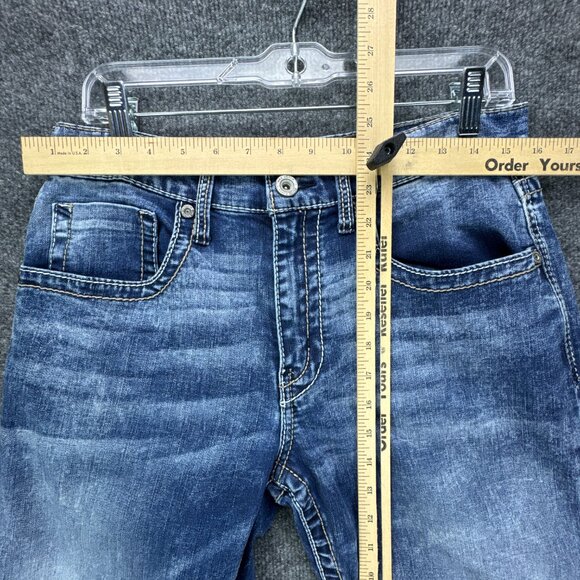 **SOLD**Buckle BKE Jake Jeans Mens 31R X 30 Blue Bootleg Stretch Western Cowboy - Picture 11 of 15